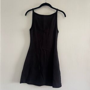 LA Apparel Cotton Black Minidress